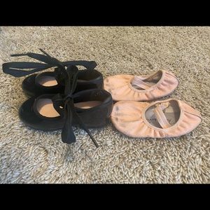 Toddler tap and ballet shoes